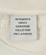 VETEMENTS（ヴェトモン）Tシャツ・カットソー 白 サイズ:XS メンズ/2200643826014