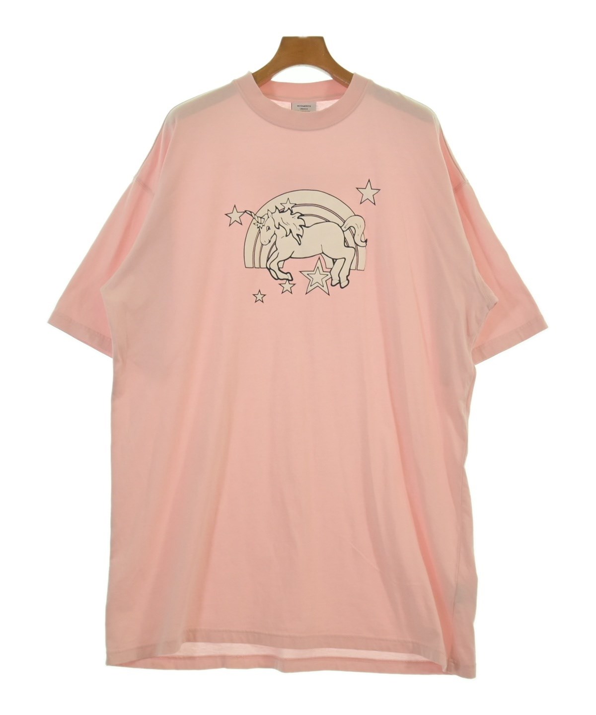 VETEMENTS（ヴェトモン）Tシャツ・カットソー ピンク サイズ:M