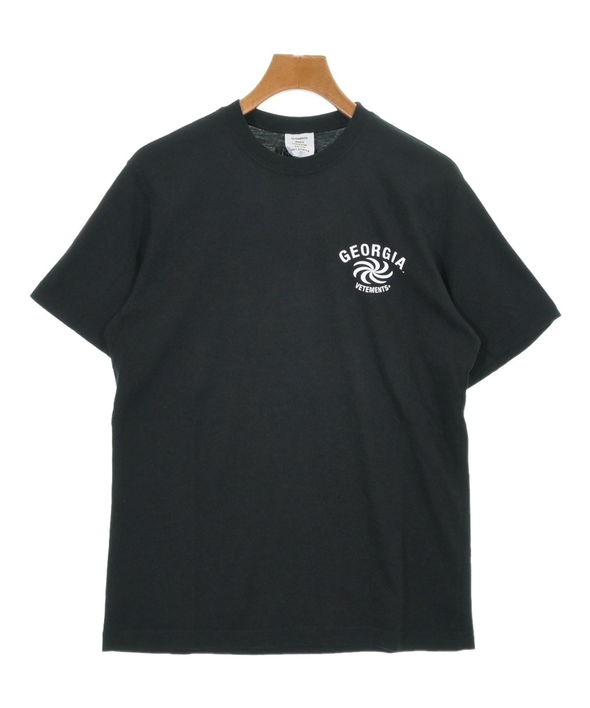 VETEMENTS ブラック Tシャツ ストーン付　サイズS VETEMENTS(ヴェトモン) Tシャツ ブラック サイズ XS｜【公式】カインド