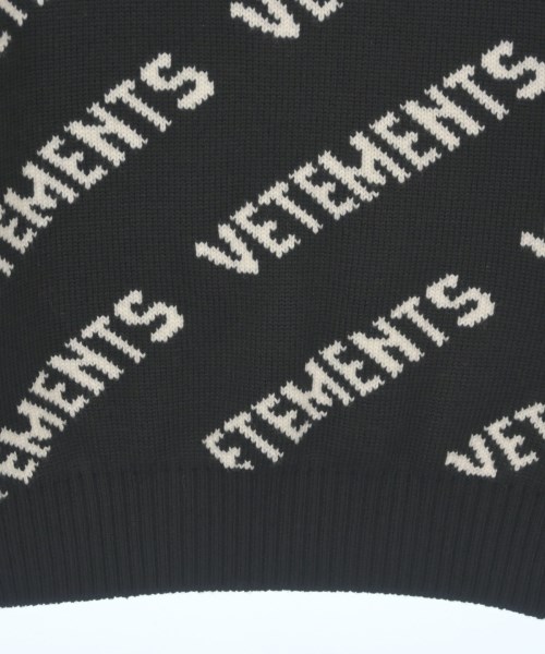 VETEMENTS（ヴェトモン）ニット・セーター 黒 サイズ:S メンズ/2200622829036