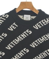 VETEMENTS（ヴェトモン）ニット・セーター 黒 サイズ:S メンズ/2200622829036