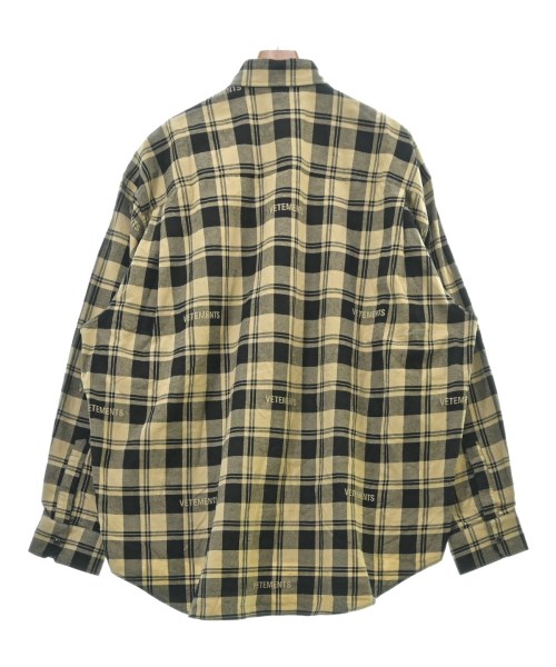 VETEMENTS（ヴェトモン）カジュアルシャツ ベージュ サイズ:XS メンズ/2200622857015