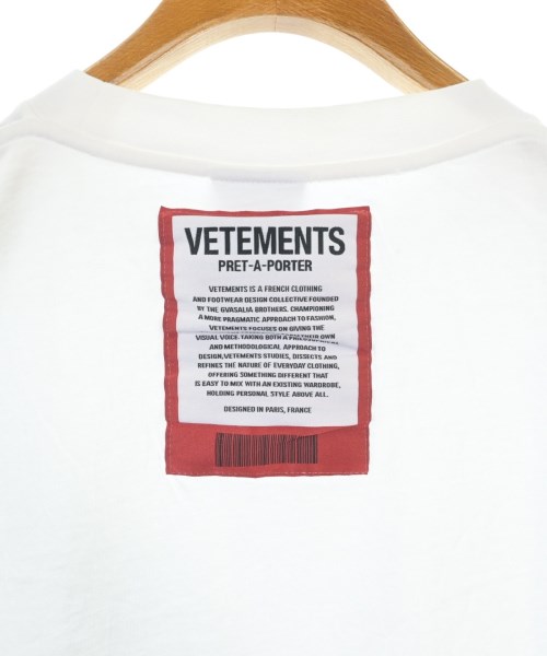 VETEMENTS（ヴェトモン）Tシャツ・カットソー 白 サイズ:M メンズ/2200610519277