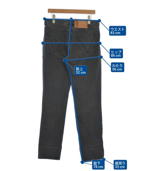 VETEMENTS（ヴェトモン）デニムパンツ 黒 サイズ:S メンズ/2200614942019