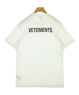 VETEMENTS（ヴェトモン）Tシャツ・カットソー 白 サイズ:S メンズ/2200627339332