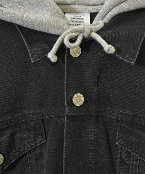 VETEMENTS（ヴェトモン）デニムジャケット 黒 サイズ:XS メンズ/2200614096019