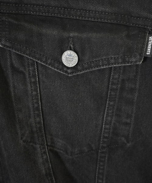 VETEMENTS（ヴェトモン）デニムジャケット 黒 サイズ:XS メンズ/2200614096019