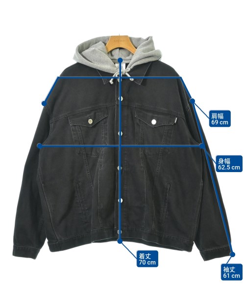 VETEMENTS（ヴェトモン）デニムジャケット 黒 サイズ:XS メンズ/2200614096019