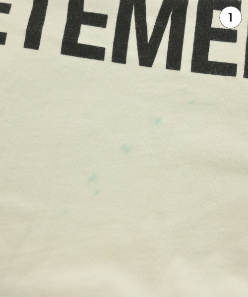 VETEMENTS（ヴェトモン）Tシャツ・カットソー 白 サイズ:S レディース/2200616537053