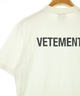 VETEMENTS（ヴェトモン）Tシャツ・カットソー 白 サイズ:S レディース/2200616537053