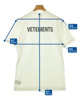 VETEMENTS（ヴェトモン）Tシャツ・カットソー 白 サイズ:S レディース/2200616537053