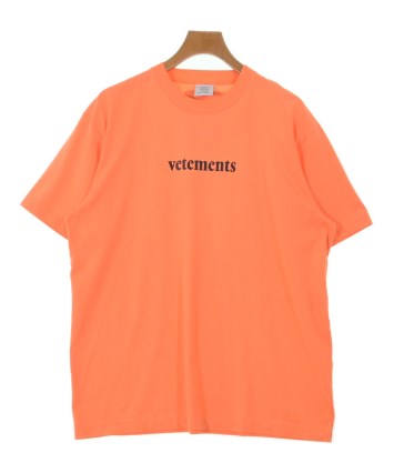 VETEMENTS（ヴェトモン）Tシャツ・カットソー オレンジ サイズ:M