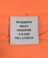 VETEMENTS（ヴェトモン）Tシャツ・カットソー オレンジ サイズ:M メンズ/2200617619017