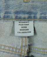 VETEMENTS（ヴェトモン）デニムパンツ 青 サイズ:XS レディース/2200619764128