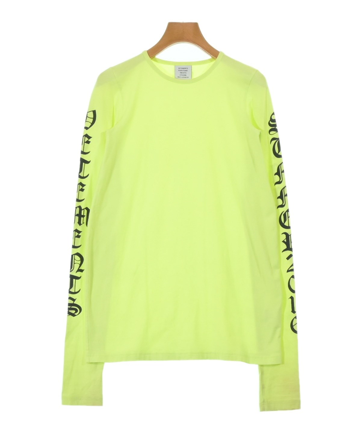 VETEMENTS（ヴェトモン）Tシャツ・カットソー 緑 サイズ:S レディース 