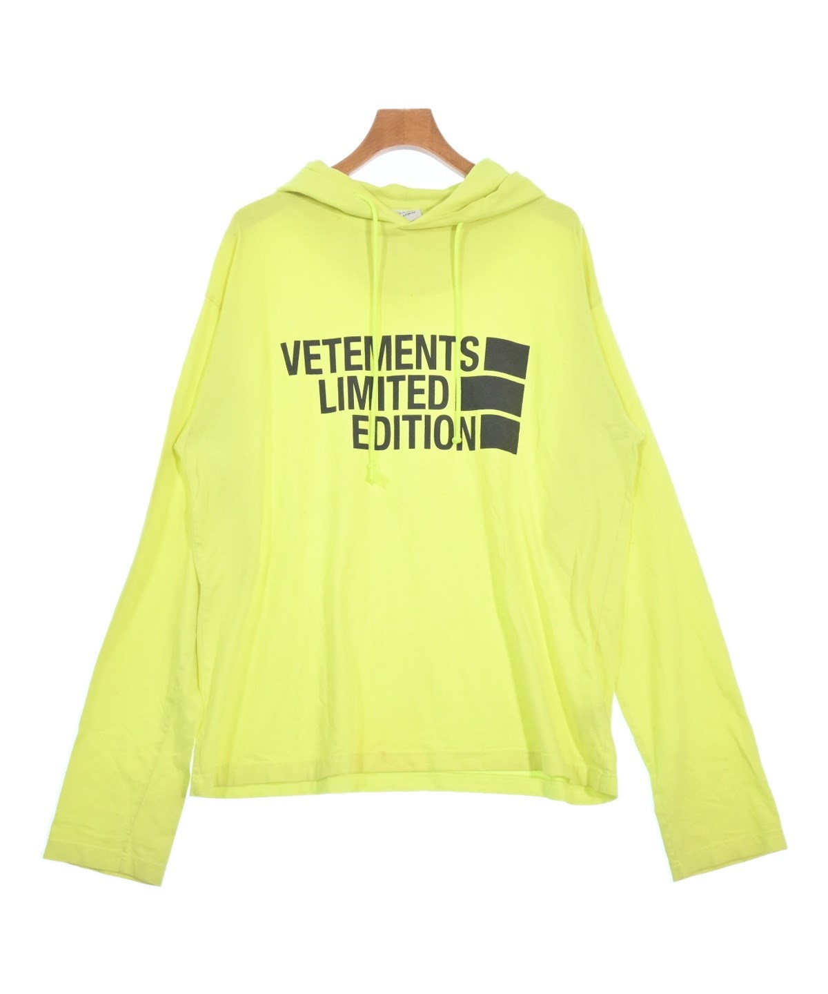 VETEMENTS（ヴェトモン）パーカー 黄 サイズ:XS メンズ/2200571043019