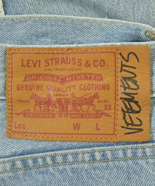 VETEMENTS（ヴェトモン）デニムパンツ 青 サイズ:XS レディース/2200675926010