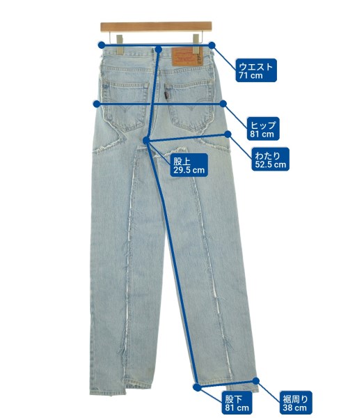VETEMENTS（ヴェトモン）デニムパンツ 青 サイズ:XS レディース/2200675926010