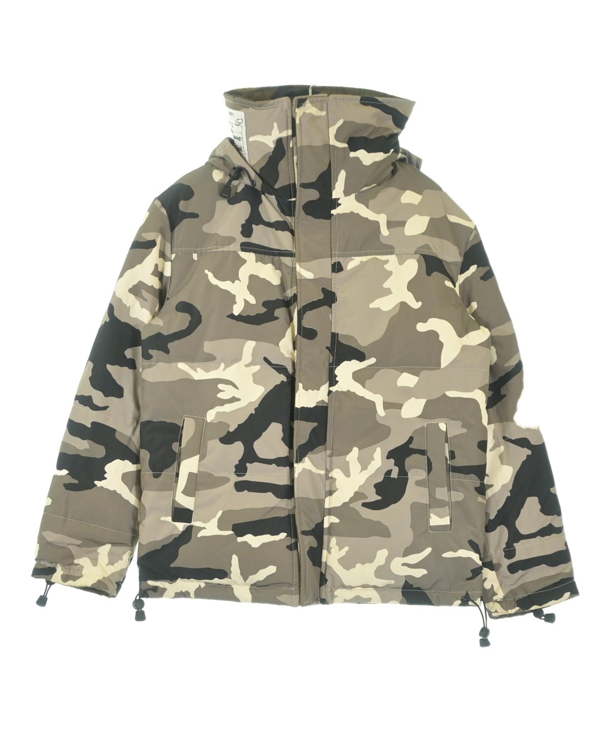 BLUCOカモフラージュ ダウンベスト サイズ表記あり VETEMENTS（ヴェトモン）ダウンジャケット/ダウンベスト グレー サイズ