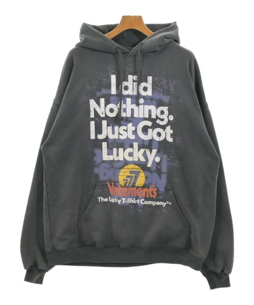VETEMENTS(ヴェトモン)パーカー グレー サイズ:XS/2200673619037
