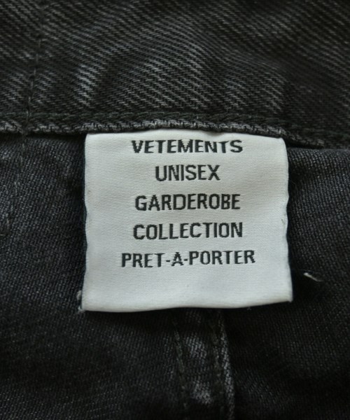 VETEMENTS（ヴェトモン）デニムパンツ 黒 サイズ:28(S位) メンズ/2200680574015
