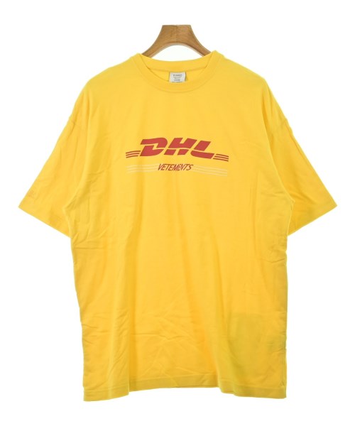 VETEMENTS(ヴェトモン)Tシャツ・カットソー 黄 サイズ:S/2200688357047