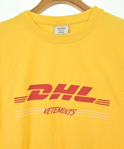 VETEMENTS（ヴェトモン）Tシャツ・カットソー 黄 サイズ:S レディース/2200688357047
