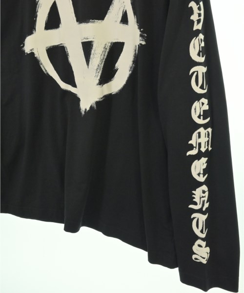 VETEMENTS（ヴェトモン）Tシャツ・カットソー 黒 サイズ:XS メンズ/2200696230011