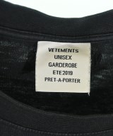 VETEMENTS（ヴェトモン）Tシャツ・カットソー 黒 サイズ:S メンズ/2200695857141