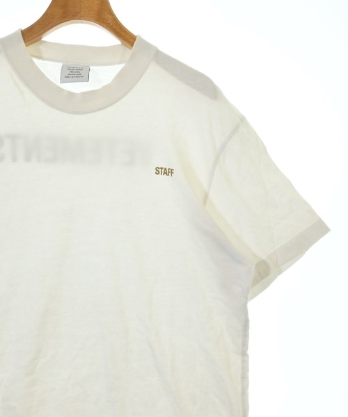 VETEMENTS（ヴェトモン）Tシャツ・カットソー 白 サイズ:L レディース/2200657192211