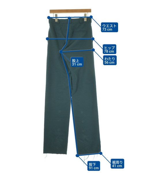 VETEMENTS（ヴェトモン）スラックス 緑 サイズ:S レディース/2200658647024