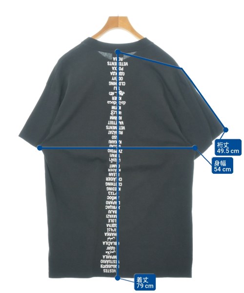 VETEMENTS（ヴェトモン）Tシャツ・カットソー 黒 サイズ:XS メンズ/2200711051034