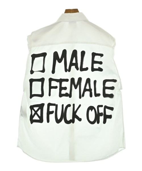 VETEMENTS（ヴェトモン）カジュアルシャツ 白 サイズ:S メンズ/2200700277070