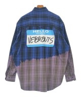 VETEMENTS（ヴェトモン）カジュアルシャツ 青 サイズ:S メンズ/2200711915015