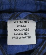 VETEMENTS（ヴェトモン）カジュアルシャツ 青 サイズ:S メンズ/2200711915015