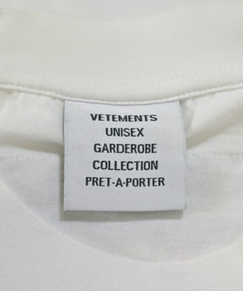 VETEMENTS（ヴェトモン）Tシャツ・カットソー 白 サイズ:S メンズ/2200713551075