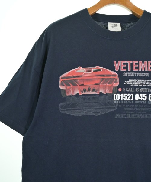 VETEMENTS（ヴェトモン）Tシャツ・カットソー 紺 サイズ:S メンズ/2200714193120