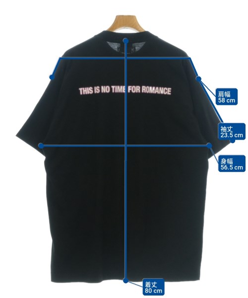 VETEMENTS（ヴェトモン）Tシャツ・カットソー 黒 サイズ:XS メンズ/2200714207025