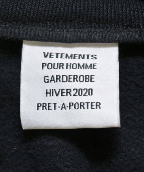 VETEMENTS（ヴェトモン）パーカー 黒 サイズ:L メンズ/2200715931066