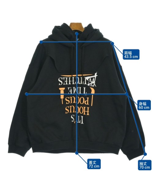 VETEMENTS（ヴェトモン）パーカー 黒 サイズ:L メンズ/2200715931066