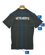 VETEMENTS（ヴェトモン）Tシャツ・カットソー 黒 サイズ:XS レディース/2200646622170