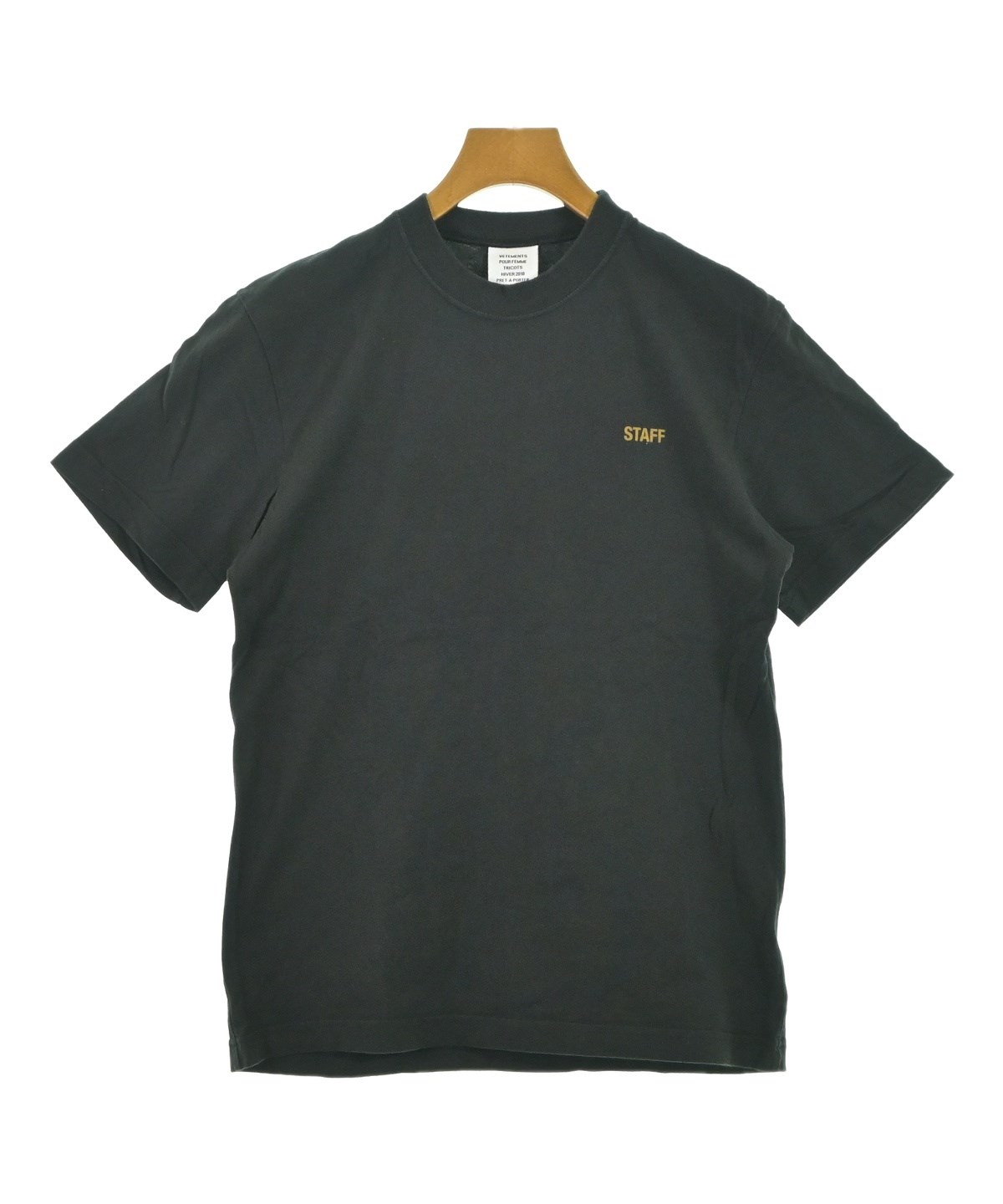 VETEMENTS（ヴェトモン）Tシャツ・カットソー 黒 サイズ:XS レディース