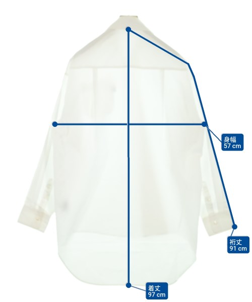 VETEMENTS（ヴェトモン）カジュアルシャツ 白 サイズ:S メンズ/2200648075035