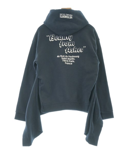 VETEMENTS（ヴェトモン）パーカー 紺 サイズ:XS レディース/2200648838043