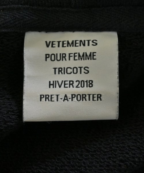 VETEMENTS（ヴェトモン）ワンピース 黒 サイズ:XS レディース/2200645623031