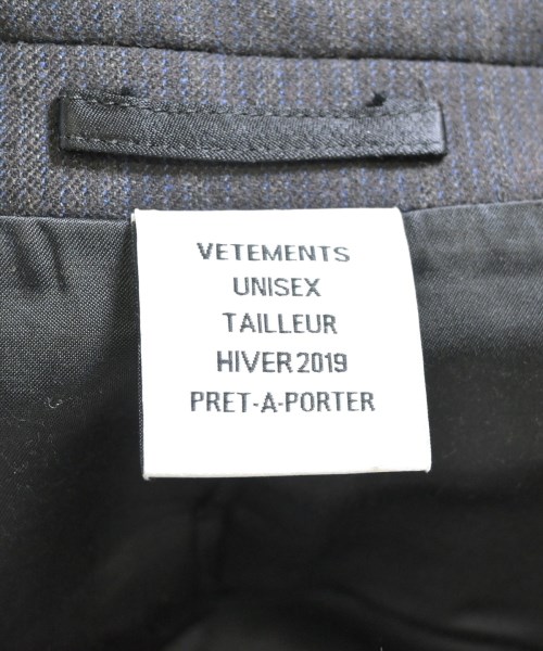 VETEMENTS（ヴェトモン）テーラードジャケット 黒 サイズ:S メンズ/2200652112016