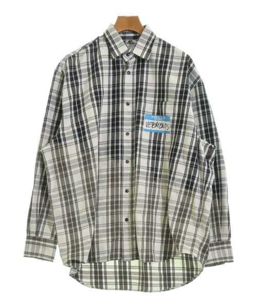 VETEMENTS(ヴェトモン)カジュアルシャツ 白 サイズ:XS/2200653732015
