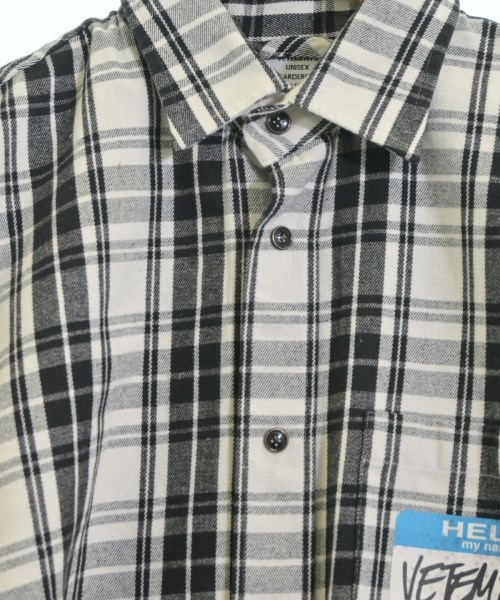 VETEMENTS（ヴェトモン）カジュアルシャツ 白 サイズ:XS メンズ/2200653732015