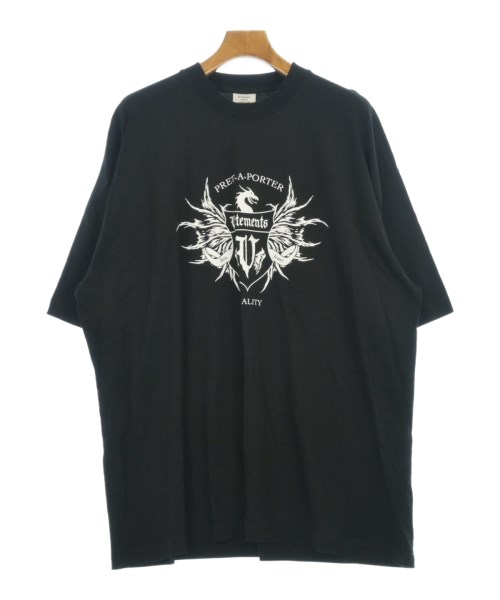 VETEMENTS（ヴェトモン）Tシャツ・カットソー 黒 サイズ:L メンズ/2200702572029