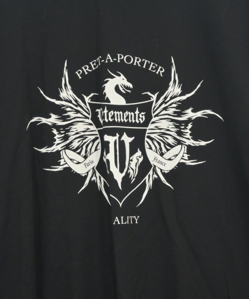 VETEMENTS（ヴェトモン）Tシャツ・カットソー 黒 サイズ:L メンズ/2200702572029